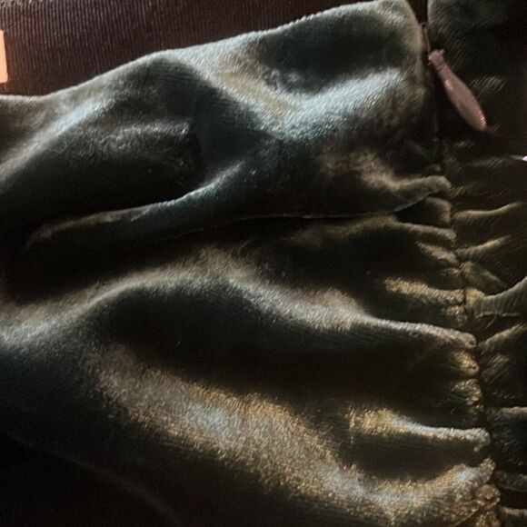 Veronica Beard Herst Satin Velvet Midi Skirt Emerald 2 NWT $548 - Picture 9 of 9